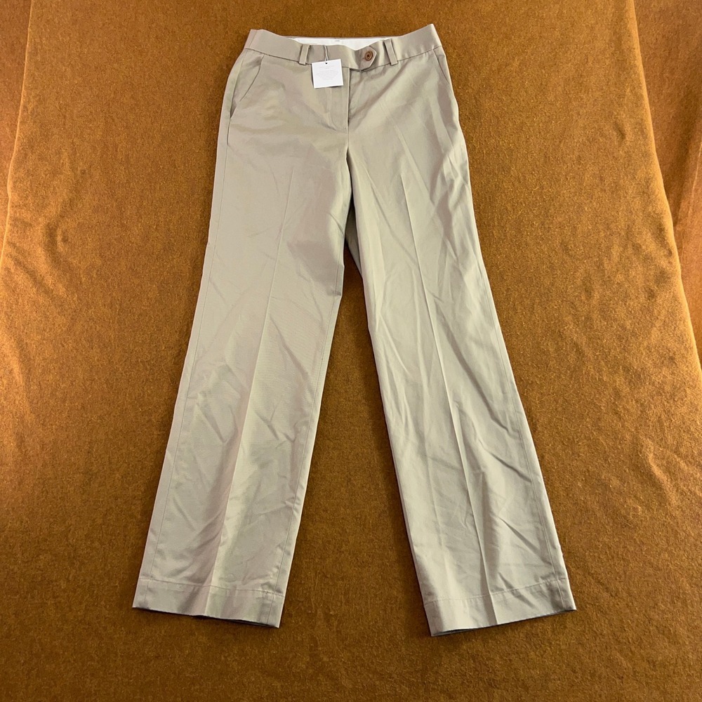 Brooks Brothers Womens 4 Tan Stretch Advantage Chino Straight Leg Pants NWT
